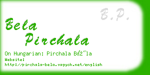 bela pirchala business card